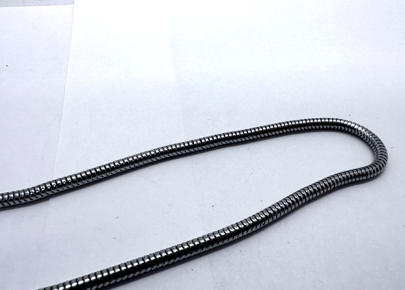 VTG Metal Snake Chain Camera Wrist Strap w Clip  7”