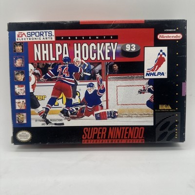 NHLPA Hockey 93 Super Nintendo SNES with Original Box and Manual