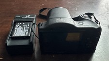 Canon PowerShot SX400 IS 16.0MP Digital Camera Black Tested Battery & Charger