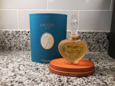 Lalique Crystal Limited Edition 1997 perfume bottle of lovers with box