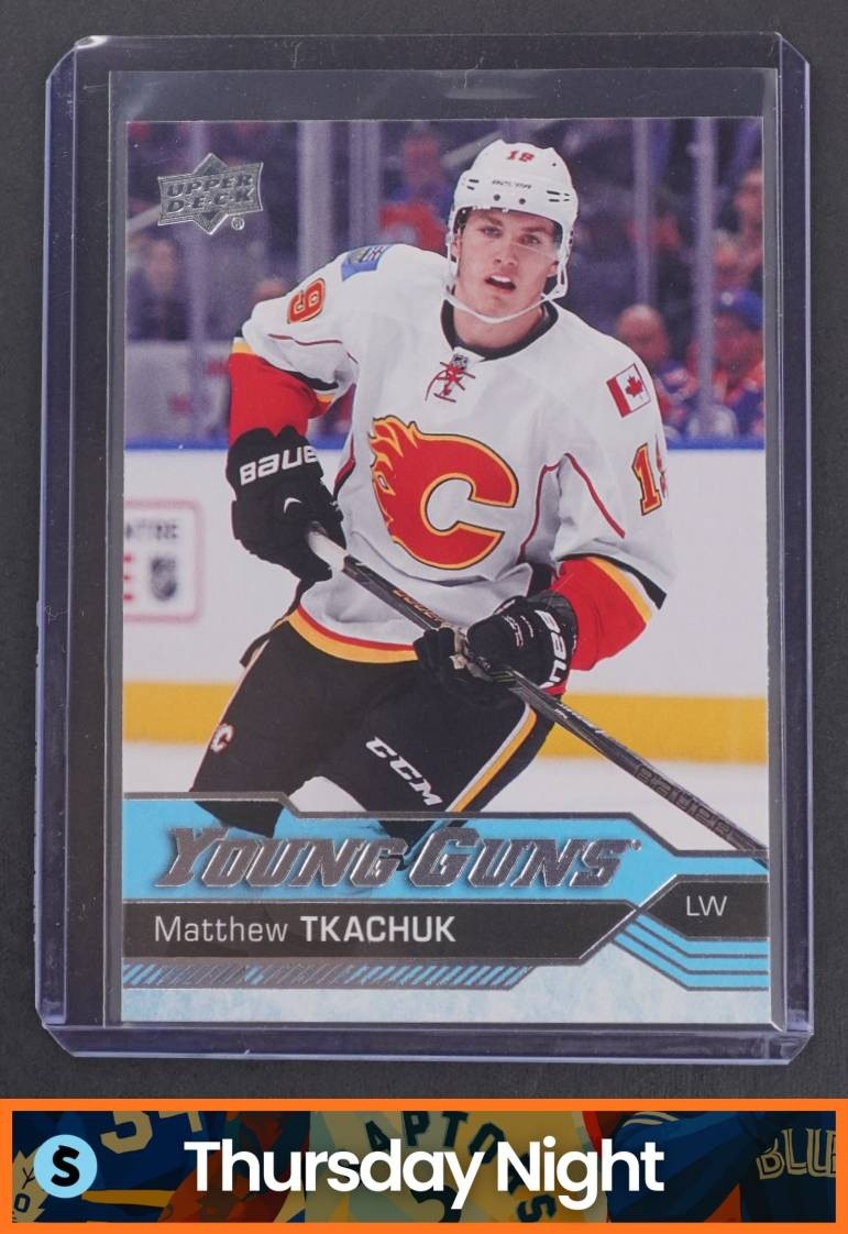 2016 UPPER DECK #231 MATTHEW TKACHUK YOUNG GUNS RC ROOKIE