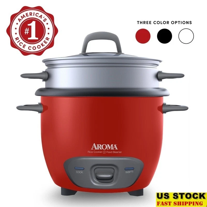 6-Cup Rice Cooker & Food Steamer One-Touch Auto Keep Warm Easy Cooking New