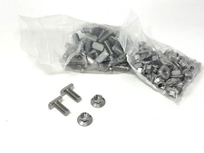 (C) Unirac Roof Rack Stainless Steel T-Slot Bolts 1" Length w/Nuts (50)