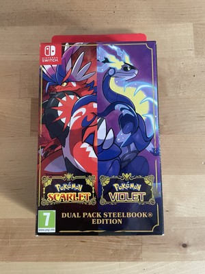 Pokemon Scarlet and Violet Dual Pack Steelbook Editionn Nintendo Switch