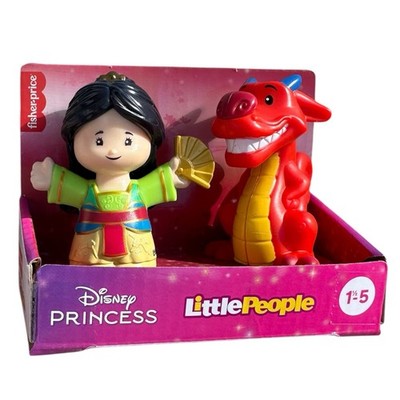 Disney MULAN & MUSHU Fisher Price Little People RARE Toy Figure Set NEW IN BOX