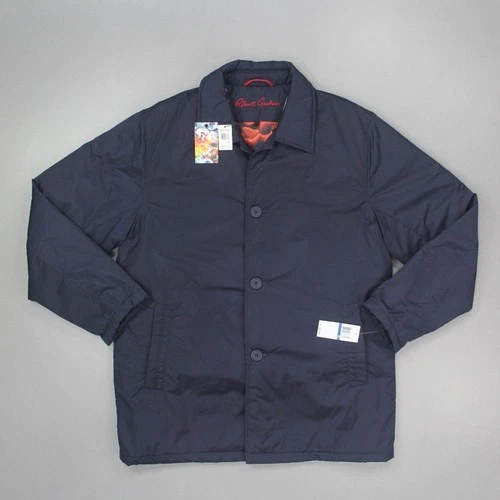 Robert Graham Men's Coat Jacket Size XL Blue Button Front Floral Lining NTW - product listing photo