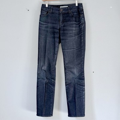 Chicos Jeans Size 00 Short  (US 2) Platinum Denim Dark Wash Straight Leg Classic