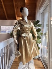 Vintage 1940s Liquid Satin Suit By Carlyle Of St Louis
