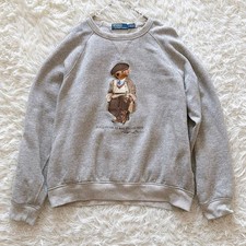 Polo Ralph Lauren Polo Bear Fleece Crewneck Sweatshirt Heather Grey Men's L