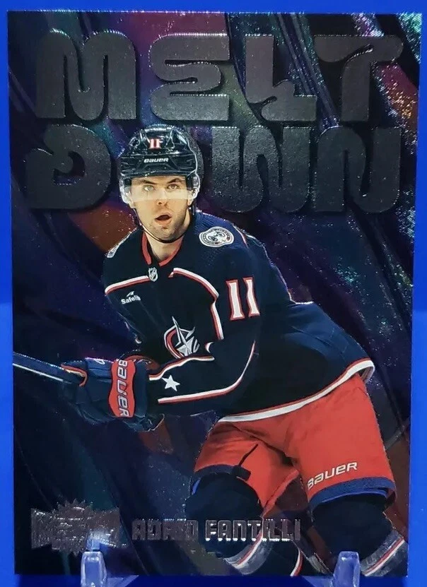 💯 2023-24 Metal Universe Adam Fantilli Meltdown #M-24 Columbus Blue Jackets 💯 - Image 4 of 4