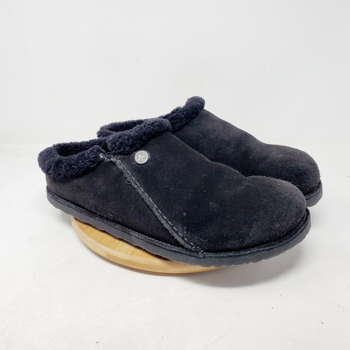 Birkenstock Zermatt Shearling Clogs 44 Mens 11 Black Suede  display picture 1