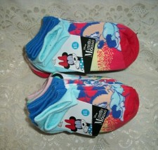 Minnie Mouse or Mickey No-Show Socks 8 Pairs Size 3T-4T, 7-10, 10-4 New