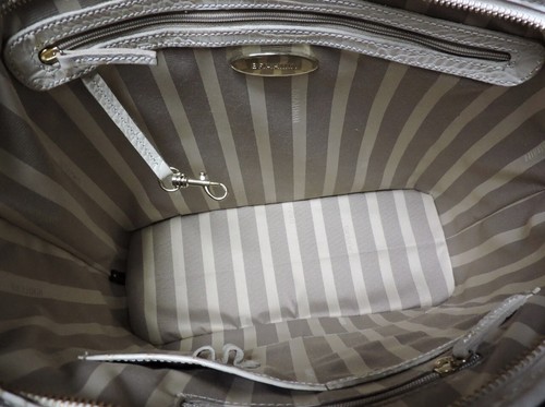 NUOVA borsa a tracolla Brahmin Medium Asher Tote Peach Rose in pelle - Foto 4 di 5