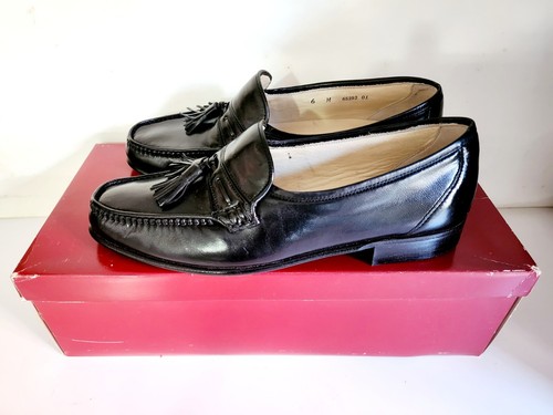 Zapatos de vestir Bally Barclay de cuero negro nuevos en caja para hombre talla 6 - Imagen 4 de 11