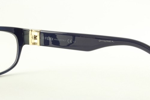 Rare Authentic Fendi FF 0048 MJH 52mm Black Blue Glasses Frames Italy - Picture 5 of 5