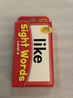 Sight Words Pocket Flash Cards Level A | eBay