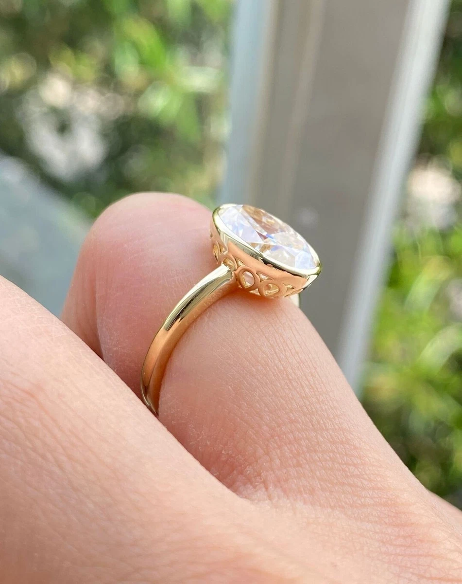 A Nature Inspired Engagement Ring Featuring an Heirloom Oval Diamond i –  Lacee Alexandra