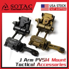 L4G24 + PVS-14 J-Arm Dovetail NVG Helmet Mount Goggle Bracket Night Vision SOTAC