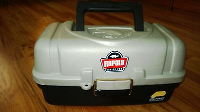 ''RAPALA JUNIOR PRO'' PLANO Tackle Systems -Tackle Box  Black/Grey Durable Plastic