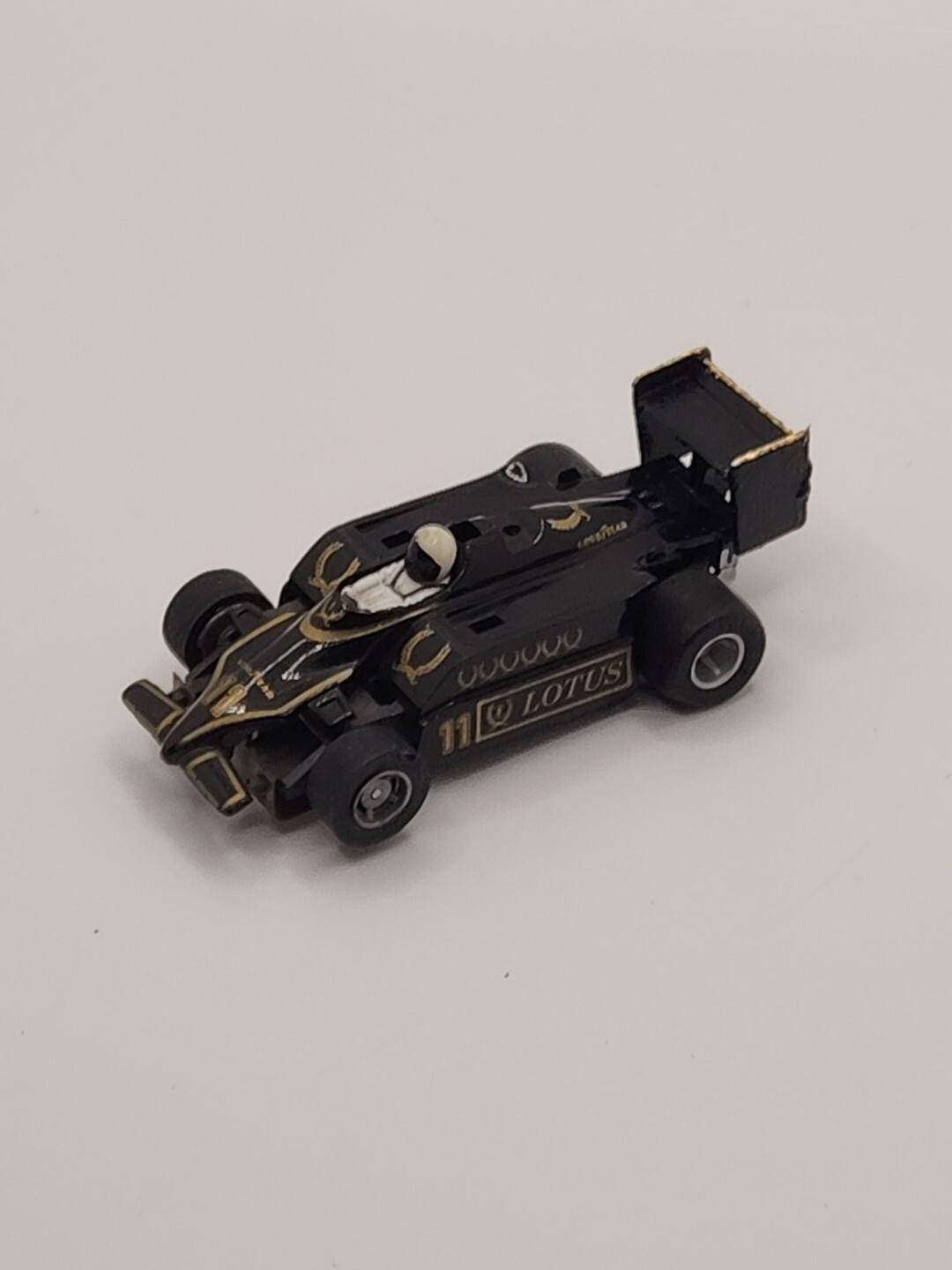 Vintage Tyco #11 Lotus F1 John Player Black Gold HO Slot Car AFX Aurora