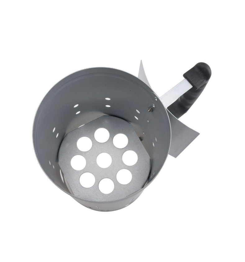 Jumbuck 3.7L Galvanised Steel BBQ Charcoal Chimney Starter Heat Coal