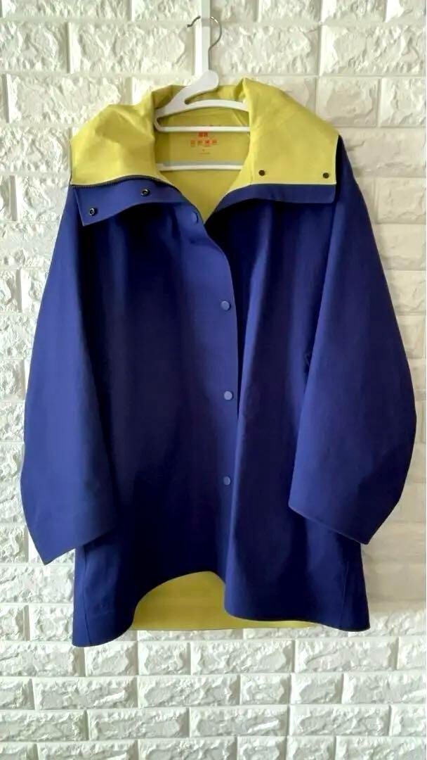 コート Marni Cotton raincoat Uniqlo MARNI Blocktech Half Coat Raincoat Blue × Yellow