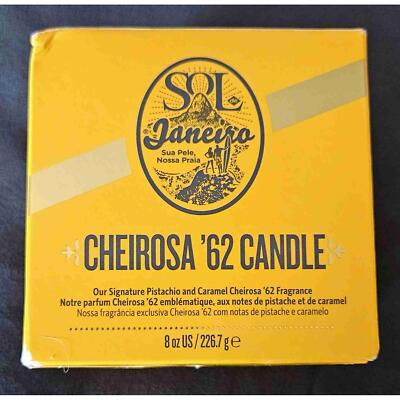 NEW Sol De Janeiro Cheirosa 62 Scented Single Wick Glass Candle