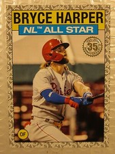 2021 TOPPS 86AS-35 BRYCE HARPER 1986 ALL STAR 35th ANNIVERSARY PLATINUM 63/70