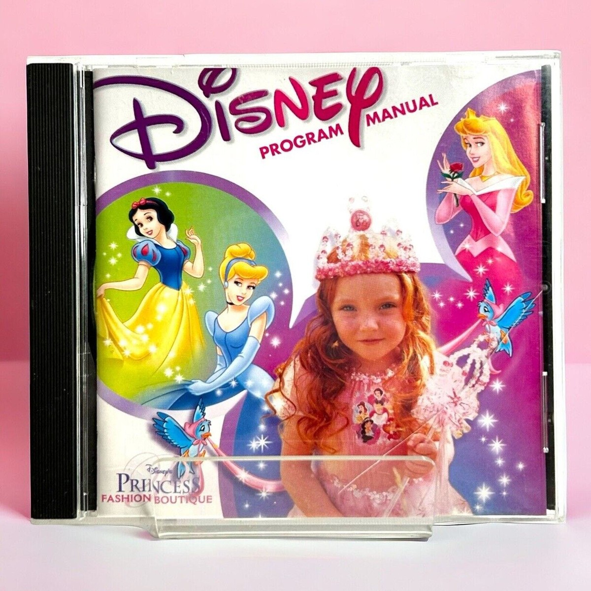 Disney Princess Fashion Boutique Program Manual/ CD ROM PC Game