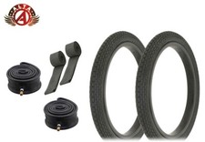 2 ALTA PERFORMANCE BICYCLE WIRE BEAD 16 x 1.75 BLACK MINI BRICK TREAD 6PC SET.