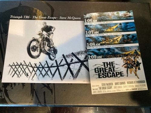 RARE MOTO TRIUMPH TR6 THE GREAT ESCAPE STEVE McQUEEN SCALE 1/12 MINICHAMPS - Bild 3 von 19