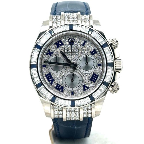 Rolex Cosmograph Daytona 40mm 18k WhiteGold Factory Diamond/Sa...