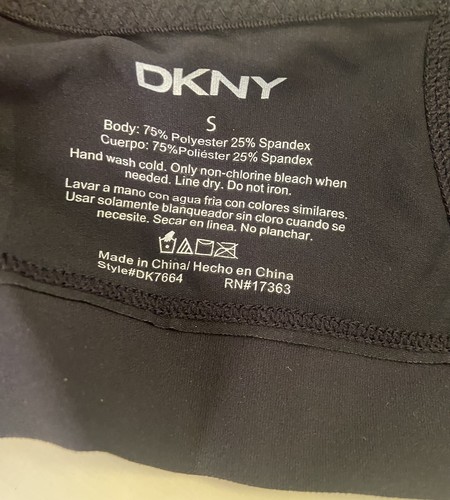 2 DKNY Wireless Microfiber Plunge Bras Black and Ballerina Pink Small I257Y - Picture 9 of 14