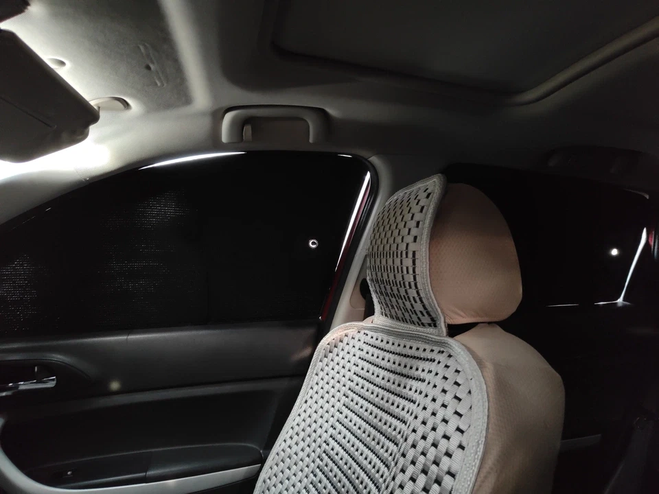 Parasol privacidad negro plateado para Volvo XC90 2016-2025 ventana lateral campamento 6 piezas Foto 4 de 4