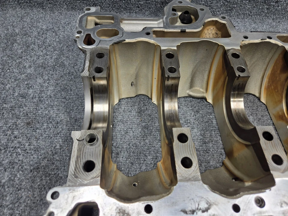 2013-2018 AUDI S6 4.0L V8 TURBO ENGINE CYLINDER BLOCK CRANKSHAFT HOUSING OEM - Image 2 of 4