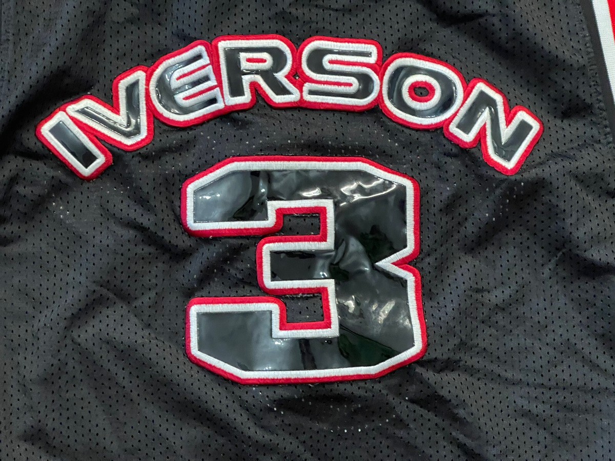 Reebok Iverson 3 リミテッドエディション 2XL ゲームシャツ Allen Iverson #3 Reebok Limited Edition Football Jersey