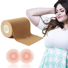 Boob Tape 4  Wide,Self Adhesive Breast Lift Tape for A to G Cup, Waterproof Nude