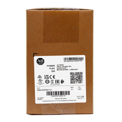 2022 New Sealed Genuine AB 25B-D4P0N114 PowerFlex 525 1.5kW 2Hp AC Drive