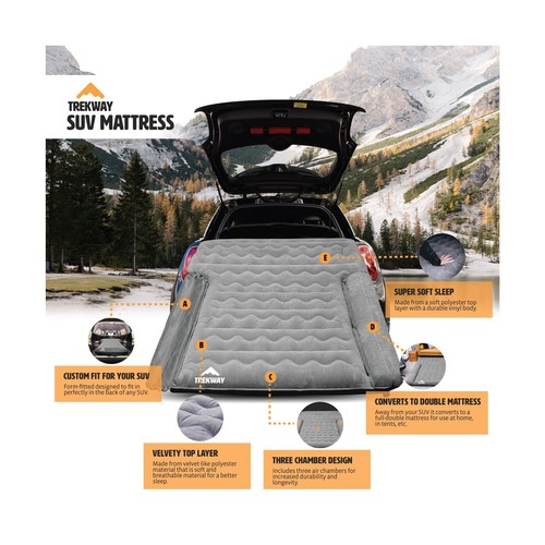 Offroading Gear SUV/Van Inflatable Air Mattress w/Side Chambers - Car Camping... - 第 2/9 張圖片