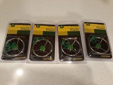 "John Deere" Steering Wheel Christmas Ornaments - Lot Of 4