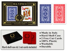 DA VINCI Ruote 100% Plastic Playing Cards - Poker Size Regular Index