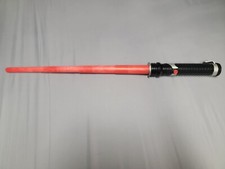 1999 Red Star Wars Lightsaber Hasbro Retractable Non-Electric toy