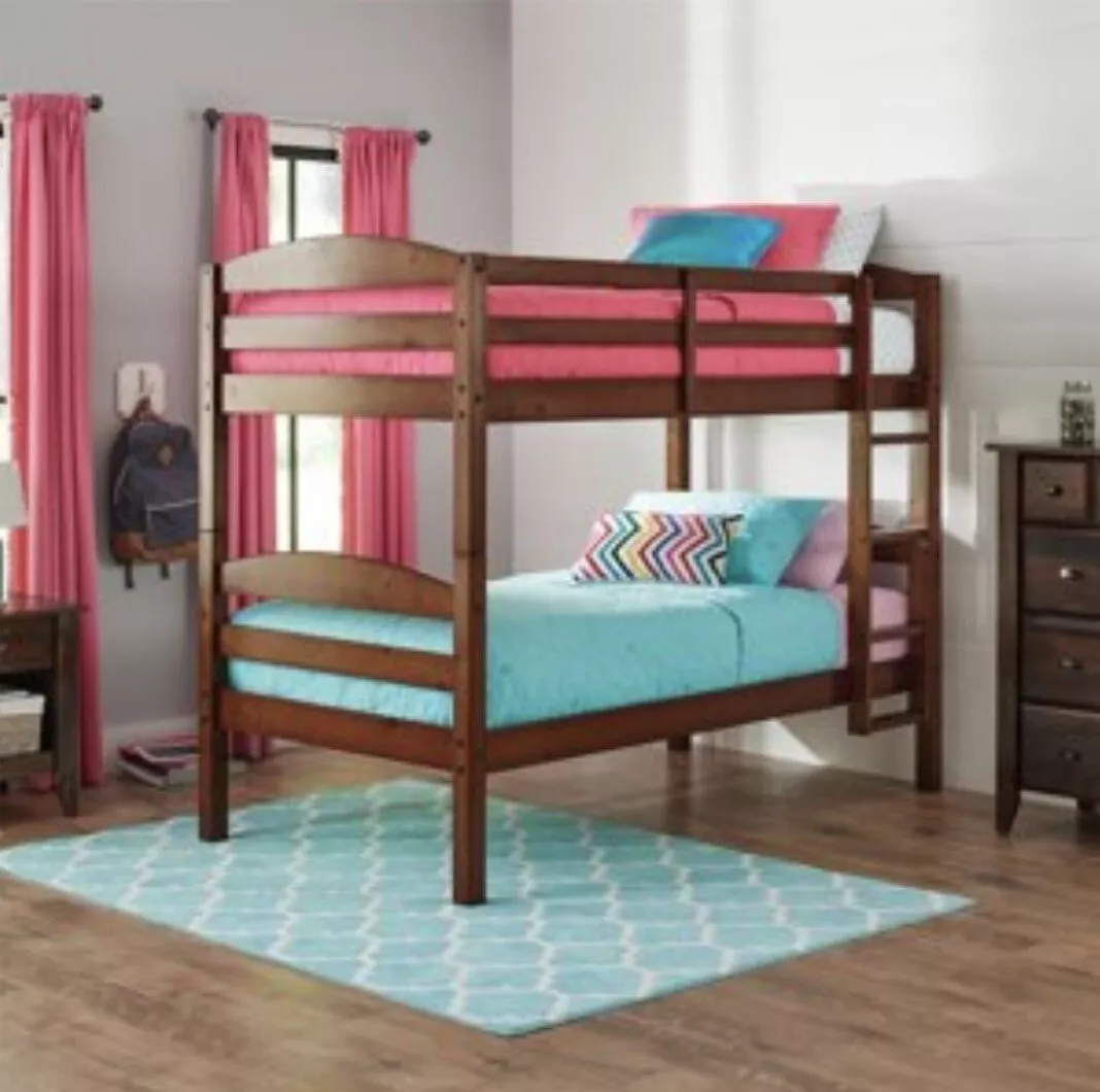 Better Homes Gardens Leighton Wood Twin Over Twin Bunk Bed