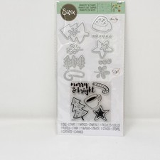 Sizzix Framelits with Stamps Merry Motifs Christmas by Olivia Rose 665330 NEW