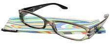 Calabria 738 Women Stained Glass Design Reading Glasses w/Match Case Sage 0.50