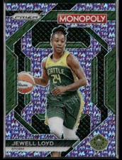2024 WNBA Monopoly Prizm #WNBA24 Jewell Loyd Purple Millionaire Shimmer /50