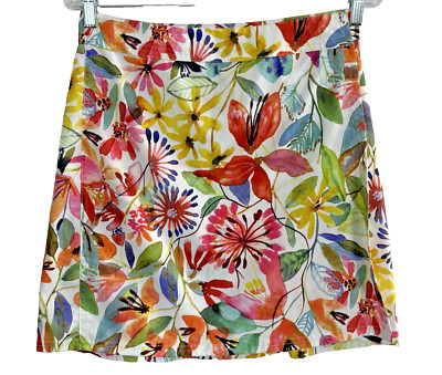RIPSKIRT Hawaii Women Wrap Skirt Hook Loop Closure Sz S Multicolor 71-2