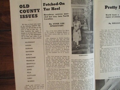2/1963 THE STATE North Carolina Mag(EUGENIA RAWLS/CHARLIE HOPKINS/KORNER'S FOLLY