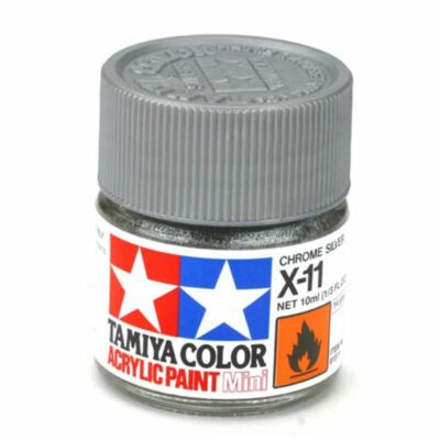 Acrylic Mini X11 Chrome Silver Tamiya 10ml TAM81511