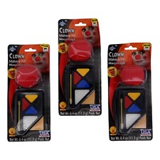 Rubies Clown Makeup 3 Pack Kit Includes Red Nose - 11.3 grams each 